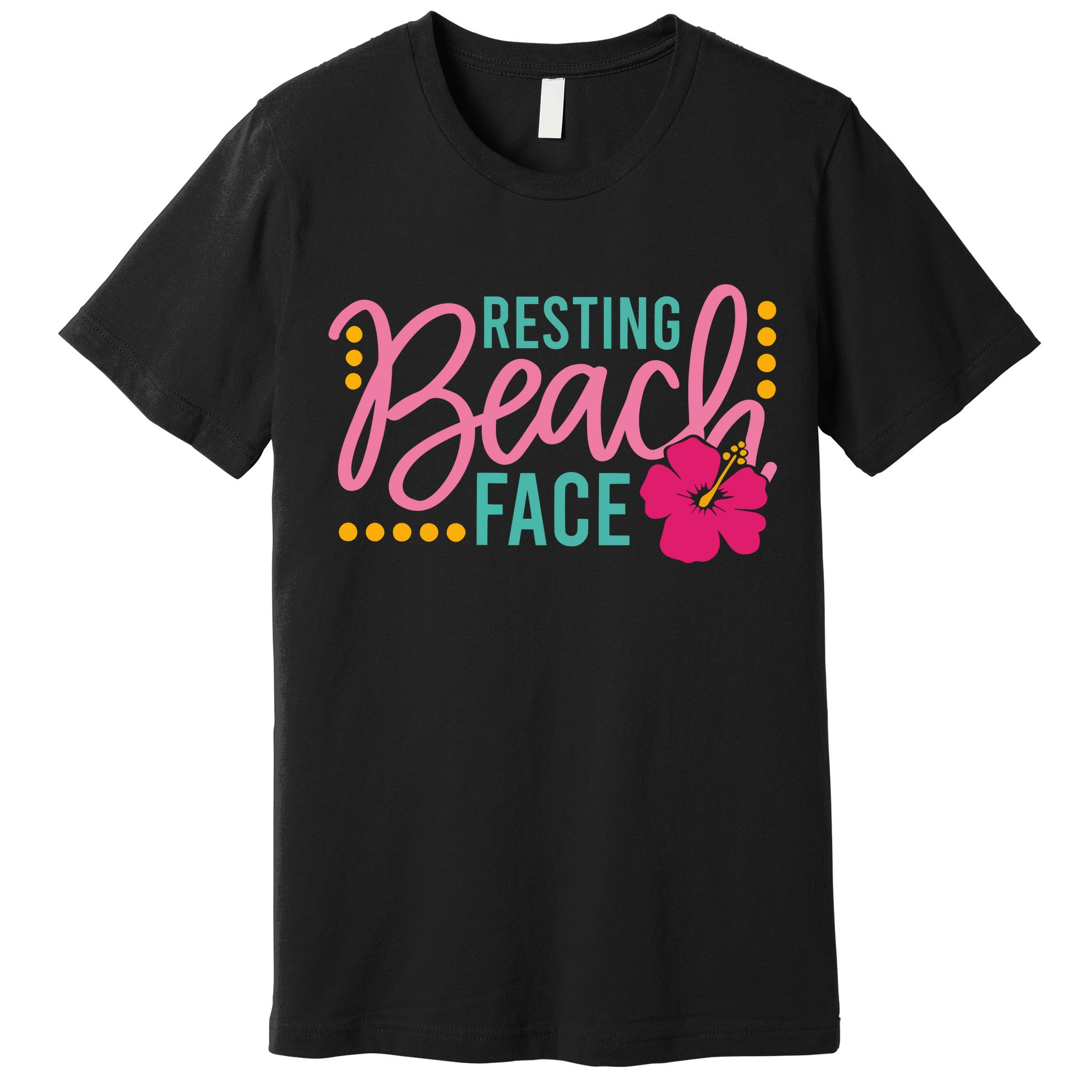 Resting Beach Face Funny Summer Premium T-Shirt