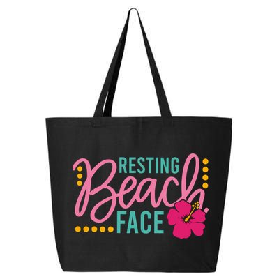 Resting Beach Face Funny Summer 25L Jumbo Tote
