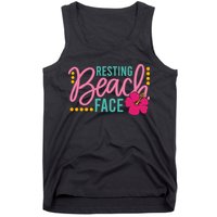 Resting Beach Face Funny Summer Tank Top