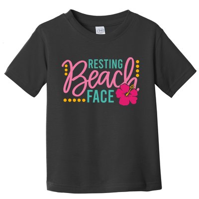 Resting Beach Face Funny Summer Toddler T-Shirt