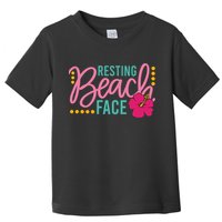 Resting Beach Face Funny Summer Toddler T-Shirt