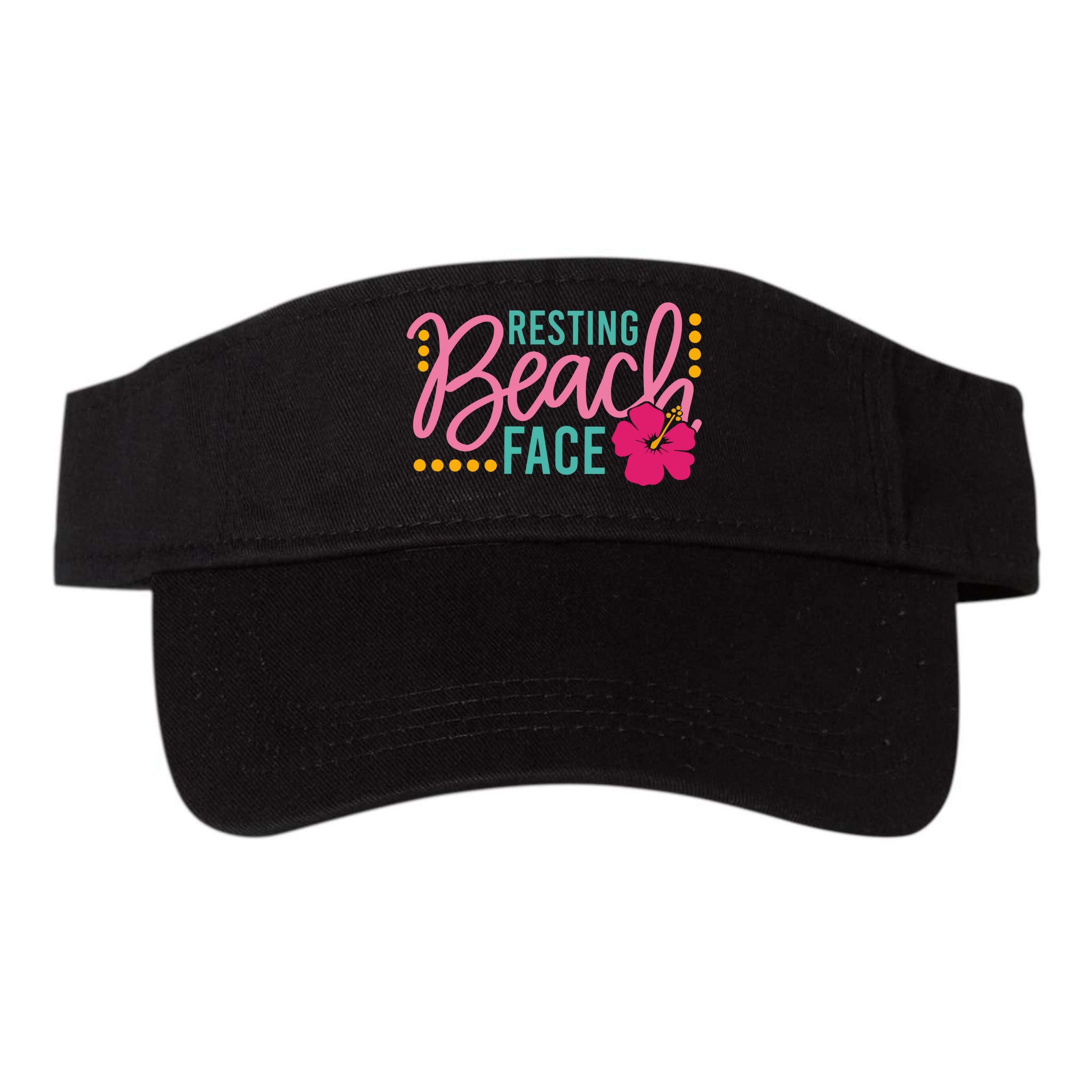 Resting Beach Face Funny Summer Visor