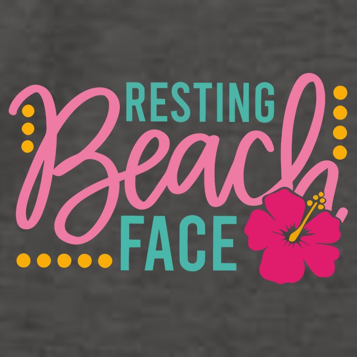 Resting Beach Face Funny Summer Vector Backpack
