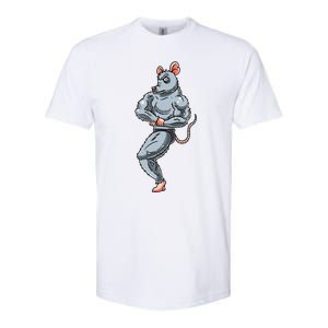 Rat Bodybuilding Fitness Gym Motivation Bodybuilder Softstyle CVC T-Shirt