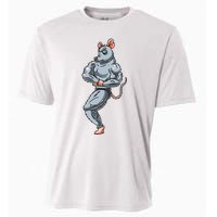 Rat Bodybuilding Fitness Gym Motivation Bodybuilder Cooling Performance Crew T-Shirt