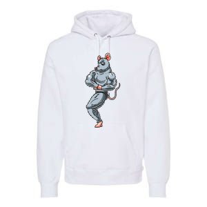 Rat Bodybuilding Fitness Gym Motivation Bodybuilder Premium Hoodie