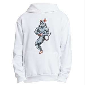 Rat Bodybuilding Fitness Gym Motivation Bodybuilder Urban Pullover Hoodie