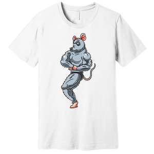 Rat Bodybuilding Fitness Gym Motivation Bodybuilder Premium T-Shirt