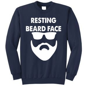 Resting Beard Face Funny Beard Sweatshirt