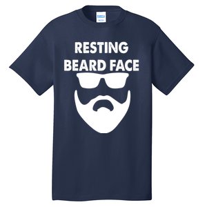 Resting Beard Face Funny Beard Tall T-Shirt