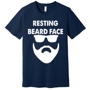 Resting Beard Face Funny Beard Premium T-Shirt