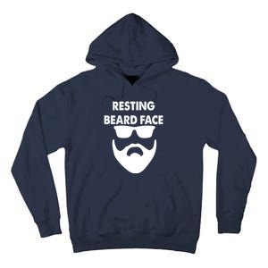 Resting Beard Face Funny Beard Tall Hoodie