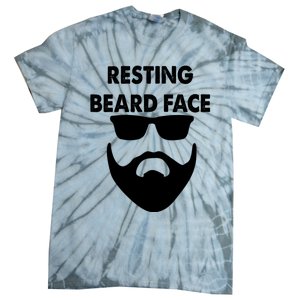 Resting Beard Face Funny Beard Tie-Dye T-Shirt