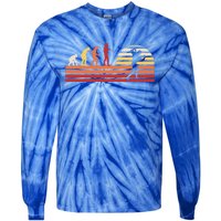 Retro Bodybuilding Fitness Gym Gift Vintage Bodybuilder Meaningful Gift Tie-Dye Long Sleeve Shirt