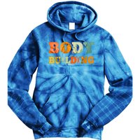 Retro Bodybuilding Fitness Gym Meaningful Gift Vintage Bodybuilder Cute Gift Tie Dye Hoodie