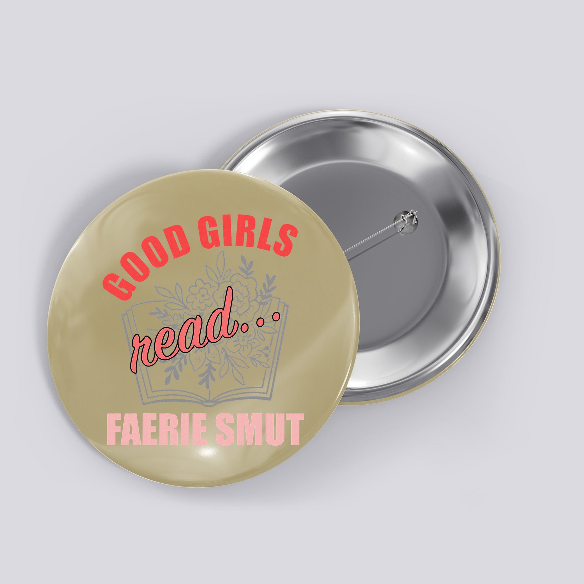 Romantasy Books Fairy Tales Spicy Book Lover Good Read Button