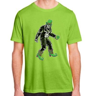 Retro Big Foot Leprechaun St Patrick's Day Sasquatch Lover Great Gift Adult ChromaSoft Performance T-Shirt