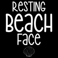 Resting Beach Face Funny Vacation Impact Tech Backpack