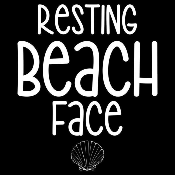 Resting Beach Face Funny Vacation Impact Tech Backpack