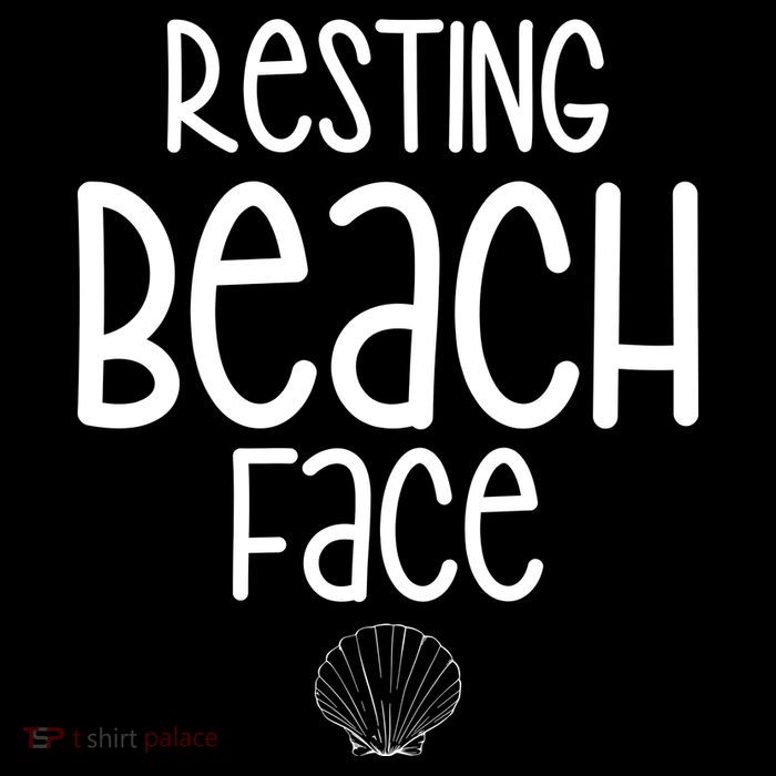 Resting Beach Face Funny Vacation Drawstring Bag