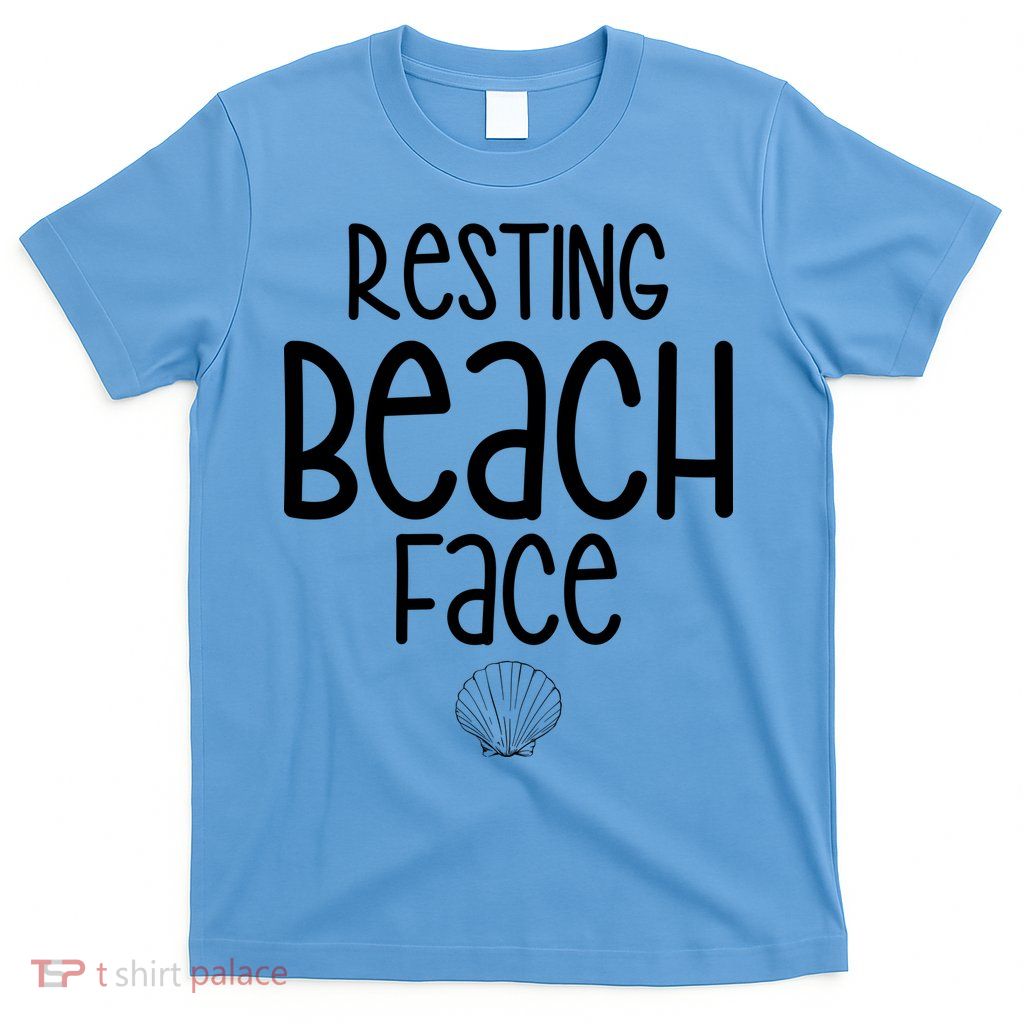 Resting Beach Face Funny Vacation T-Shirt