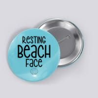 Resting Beach Face Funny Vacation Button