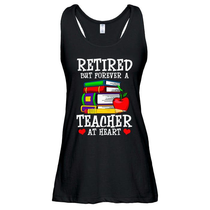 Retired But Forever A Teacher At Heart Teacher Retirement Ladies Essential Flowy Tank