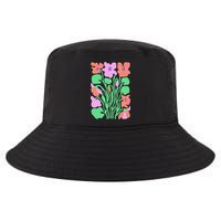 Retro Boho Flowers Floral Pattern Cool Comfort Performance Bucket Hat