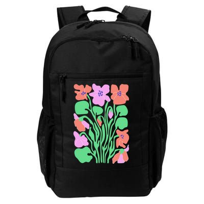 Retro Boho Flowers Floral Pattern Backpack