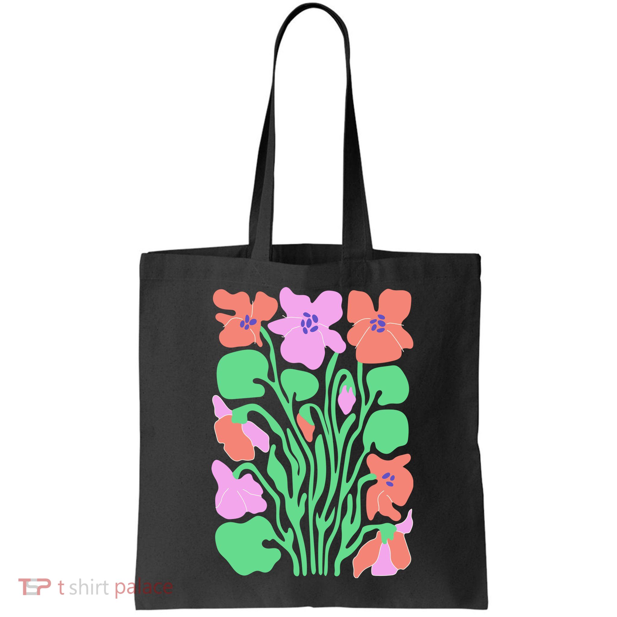 Retro Boho Flowers Floral Pattern Bag