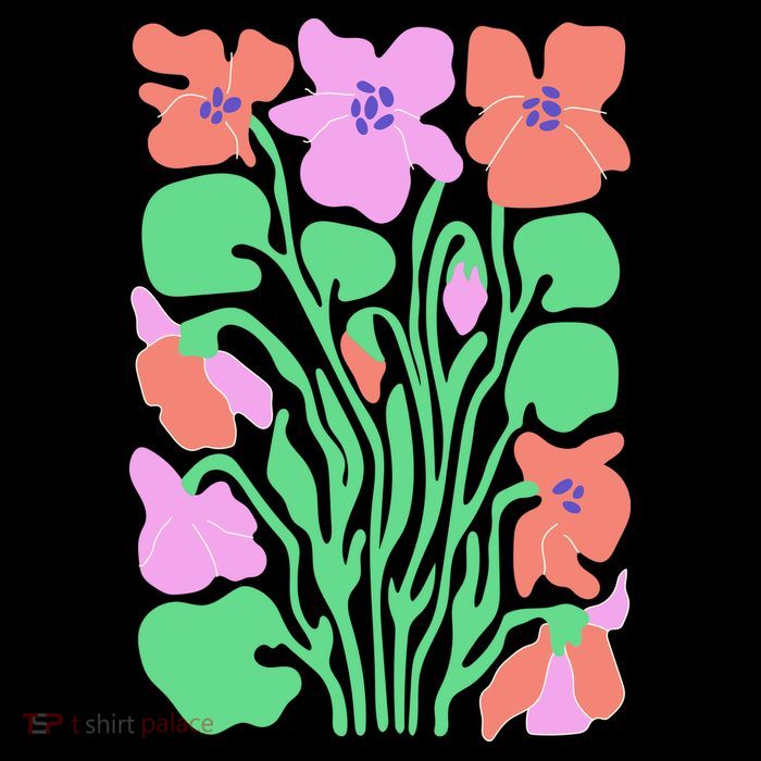 Retro Boho Flowers Floral Pattern Bag