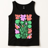 Retro Boho Flowers Floral Pattern Tank Top