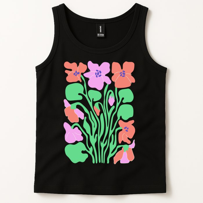 Retro Boho Flowers Floral Pattern Tank Top