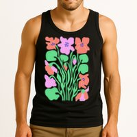 Retro Boho Flowers Floral Pattern Tank Top