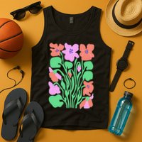 Retro Boho Flowers Floral Pattern Tank Top