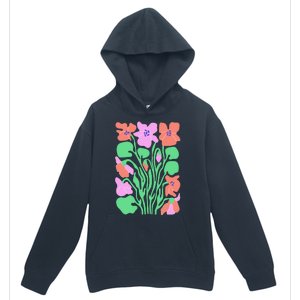 Retro Boho Flowers Floral Pattern Urban Pullover Hoodie