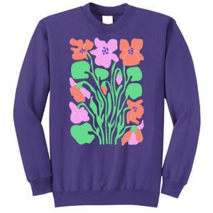 Retro Boho Flowers Floral Pattern Sweatshirt