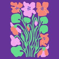 Retro Boho Flowers Floral Pattern Baby Bodysuit