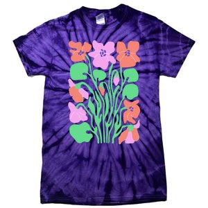 Retro Boho Flowers Floral Pattern Tie-Dye T-Shirt