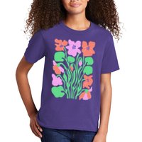 Retro Boho Flowers Floral Pattern Kids T-Shirt