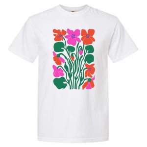 Retro Boho Flowers Floral Pattern Garment-Dyed Heavyweight T-Shirt