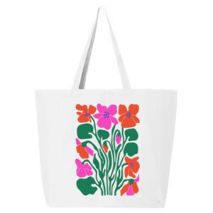 Retro Boho Flowers Floral Pattern 25L Jumbo Tote