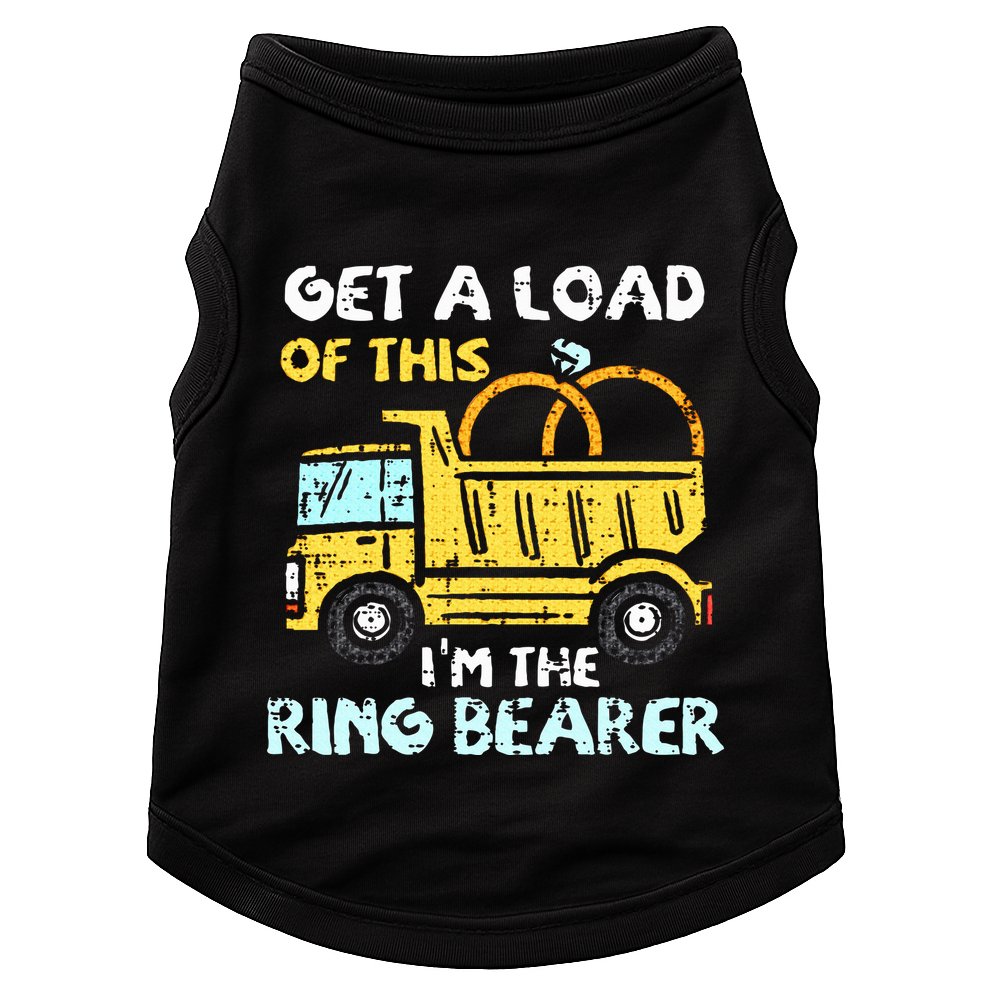 Ring Bearer Funny Wedding Party Truck Boy Doggie Tank