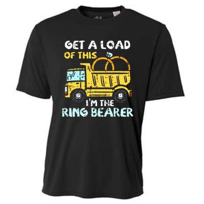 Ring Bearer Funny Wedding Party Truck Boy Cooling Performance Crew T-Shirt