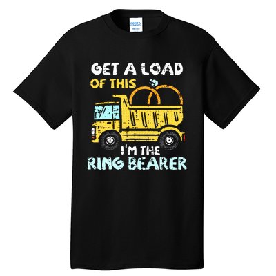 Ring Bearer Funny Wedding Party Truck Boy Tall T-Shirt