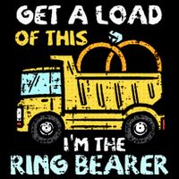 Ring Bearer Funny Wedding Party Truck Boy Impact Tech Backpack