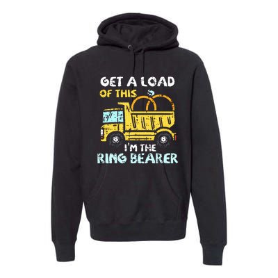 Ring Bearer Funny Wedding Party Truck Boy Premium Hoodie