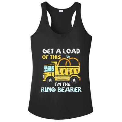 Ring Bearer Funny Wedding Party Truck Boy Ladies PosiCharge Competitor Racerback Tank