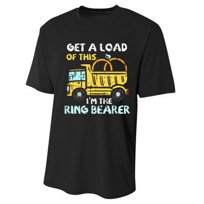 Ring Bearer Funny Wedding Party Truck Boy Performance Sprint T-Shirt