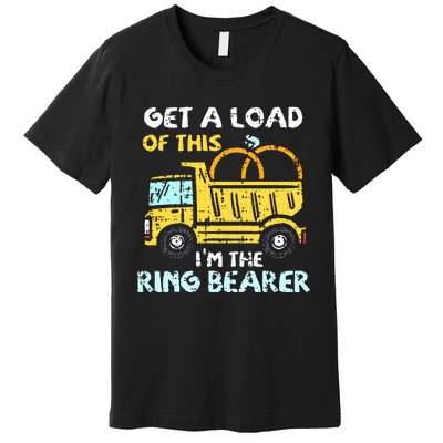 Ring Bearer Funny Wedding Party Truck Boy Premium T-Shirt